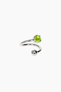 Justine Clenquet Bague Jackie vert
