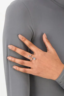 Justine Clenquet Bague Mindy argent