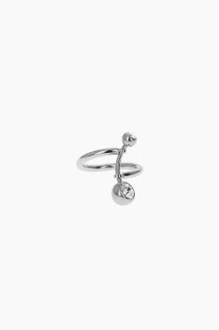 Justine Clenquet Bague Mindy cristal