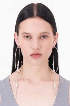 Justine Clenquet Boucles d'oreilles Lin