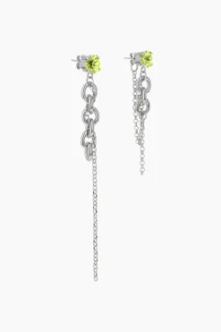 Justine Clenquet Boucles d'oreilles Lucy vert
