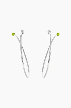 Justine Clenquet Boucles d'oreilles Nancy vert