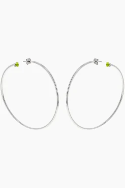 Justine Clenquet Boucles d'oreilles Nancy vert