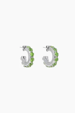 Justine Clenquet Boucles d'oreilles Nina vert
