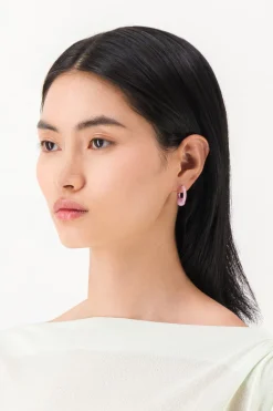 Justine Clenquet Boucles d’oreilles Sam rose