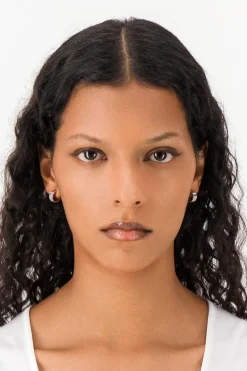 Justine Clenquet Boucles d'oreilles Sarah argent