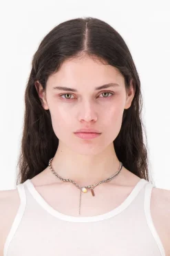 Justine Clenquet Choker Jamie perle