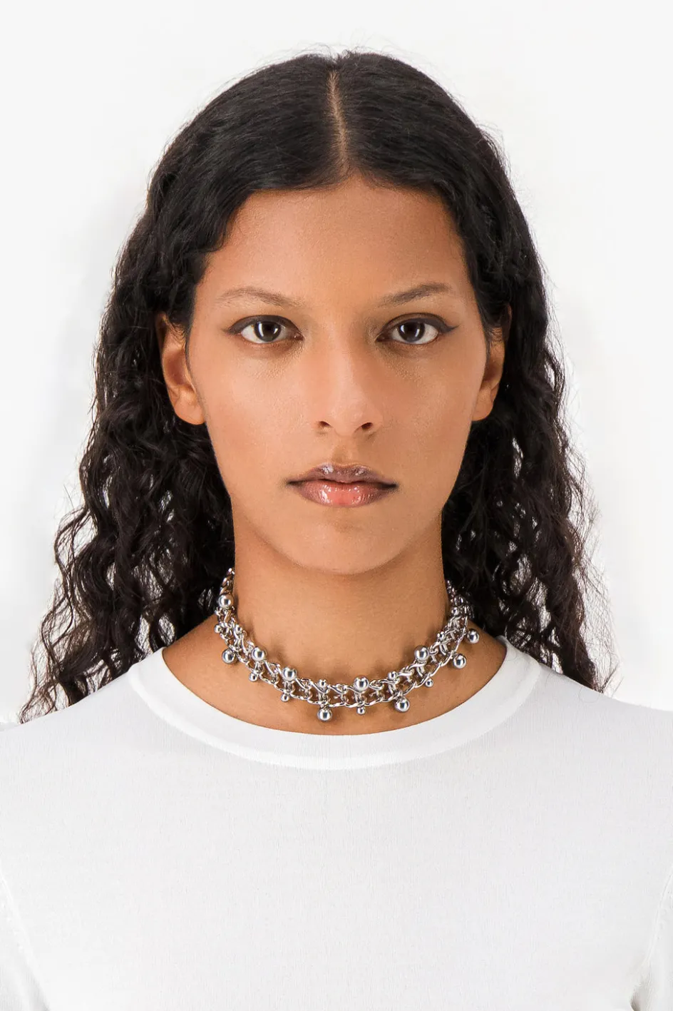 Justine Clenquet Choker Mindy argent