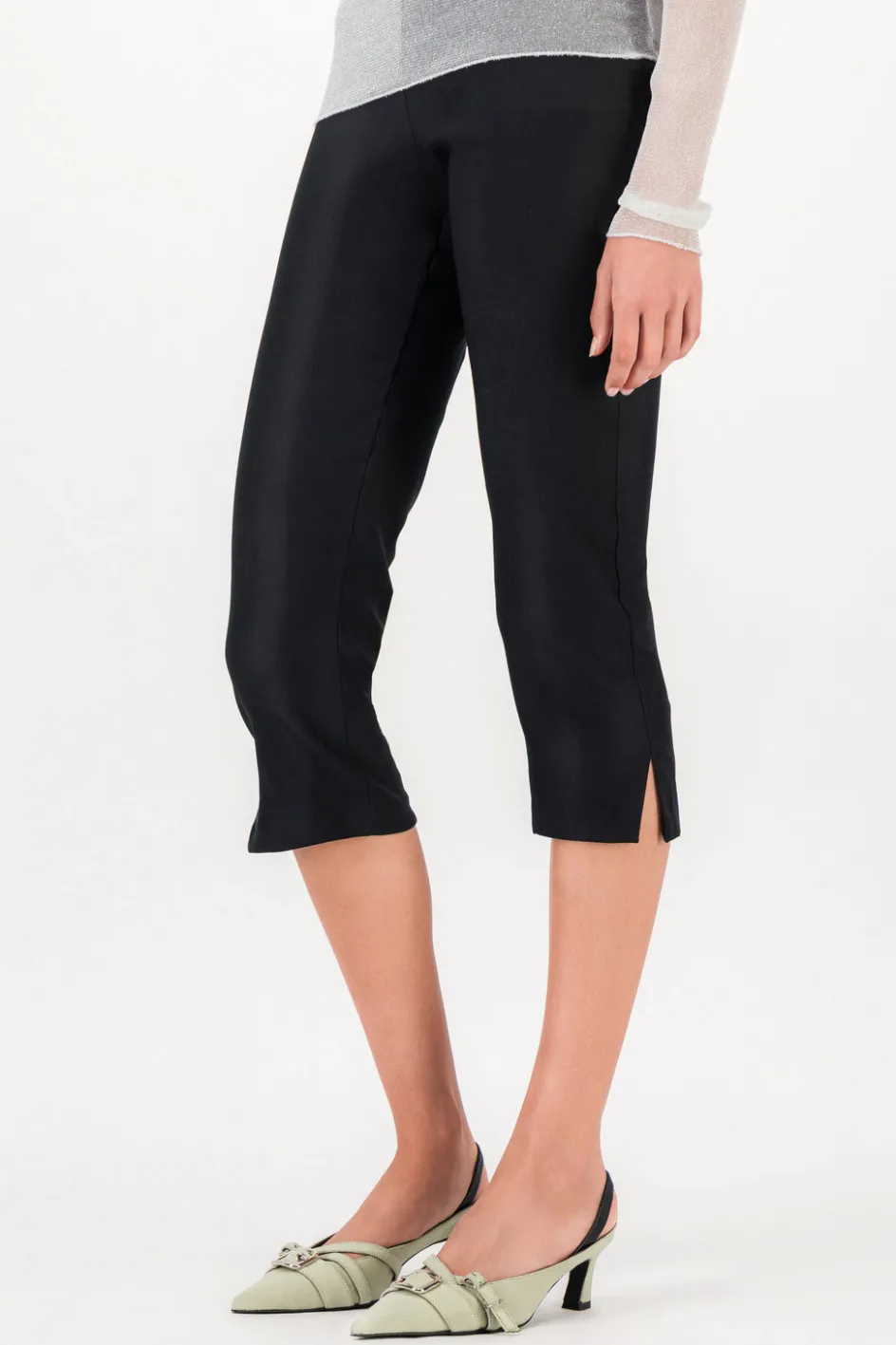 Justine Clenquet Escarpins Joan denim pistache