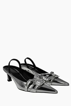 Justine Clenquet Escarpins Joan Gun Metal