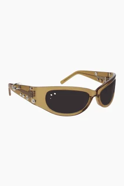 Justine Clenquet Lunettes de soleil Clara marron