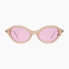 Justine Clenquet Lunettes de soleil Neve beige
