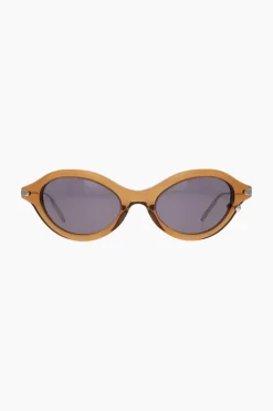 Justine Clenquet Lunettes de soleil Neve marron