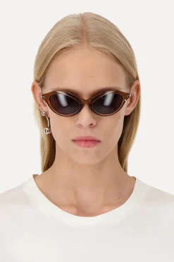 Justine Clenquet Lunettes de soleil Neve marron
