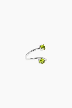 Justine Clenquet Mini bague Juno vert