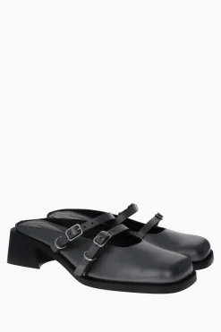 Justine Clenquet Mules Andie gris perle
