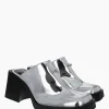 Justine Clenquet Mules Raya argent