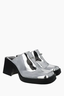 Justine Clenquet Mules Raya argent