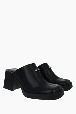Justine Clenquet Mules Raya noir