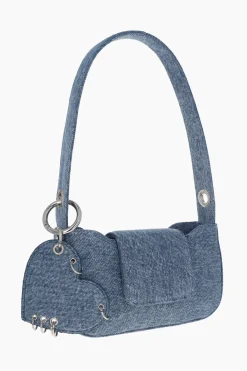 Justine Clenquet Sac Dylan denim bleu