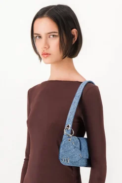 Justine Clenquet Sac Dylan denim bleu