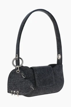 Justine Clenquet Sac Dylan denim gris