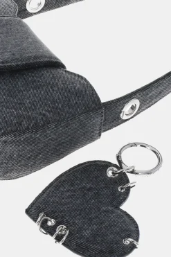 Justine Clenquet Sac Dylan denim gris
