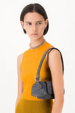 Justine Clenquet Sac Dylan denim gris