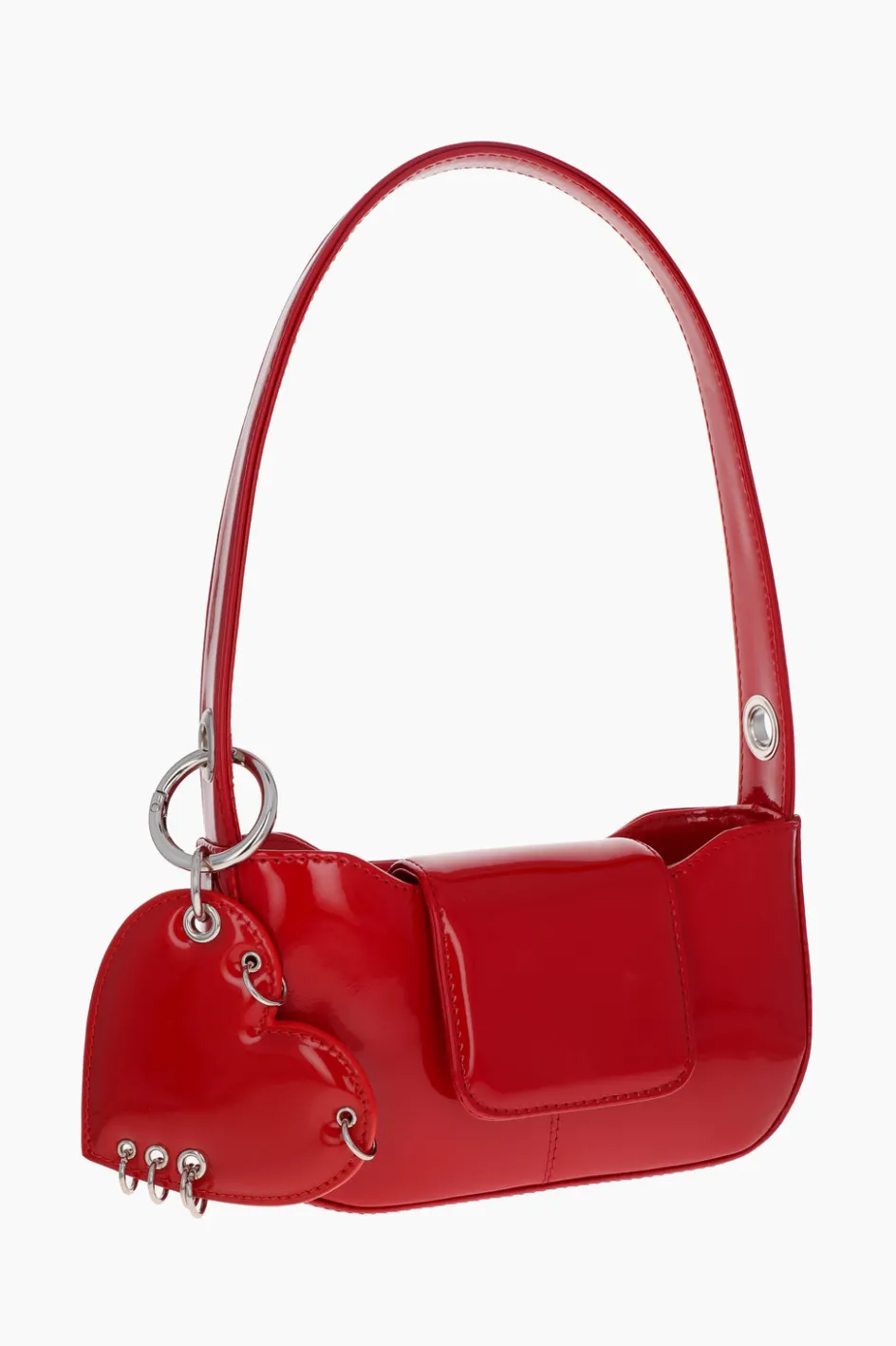 Justine Clenquet Sac Dylan rouge verni