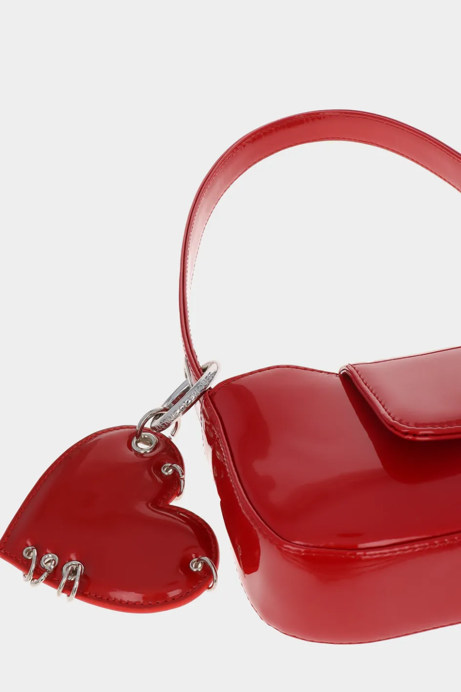 Justine Clenquet Sac Dylan rouge verni