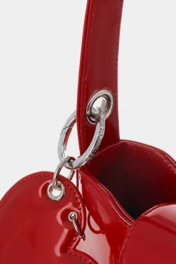 Justine Clenquet Sac Dylan rouge verni
