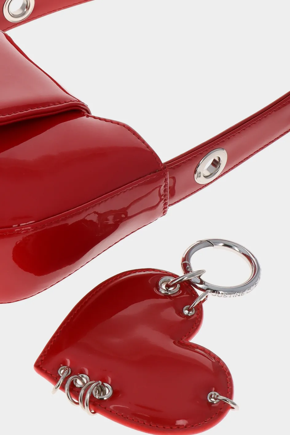 Justine Clenquet Sac Dylan rouge verni