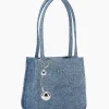 Justine Clenquet Sac Uma denim bleu