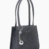 Justine Clenquet Sac Uma denim gris