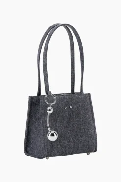 Justine Clenquet Sac Uma denim gris