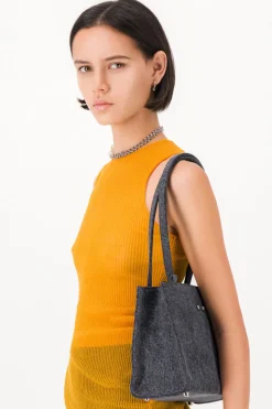 Justine Clenquet Sac Uma denim gris